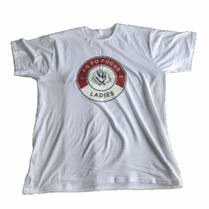 Home round nect tshirt with a rule at the back